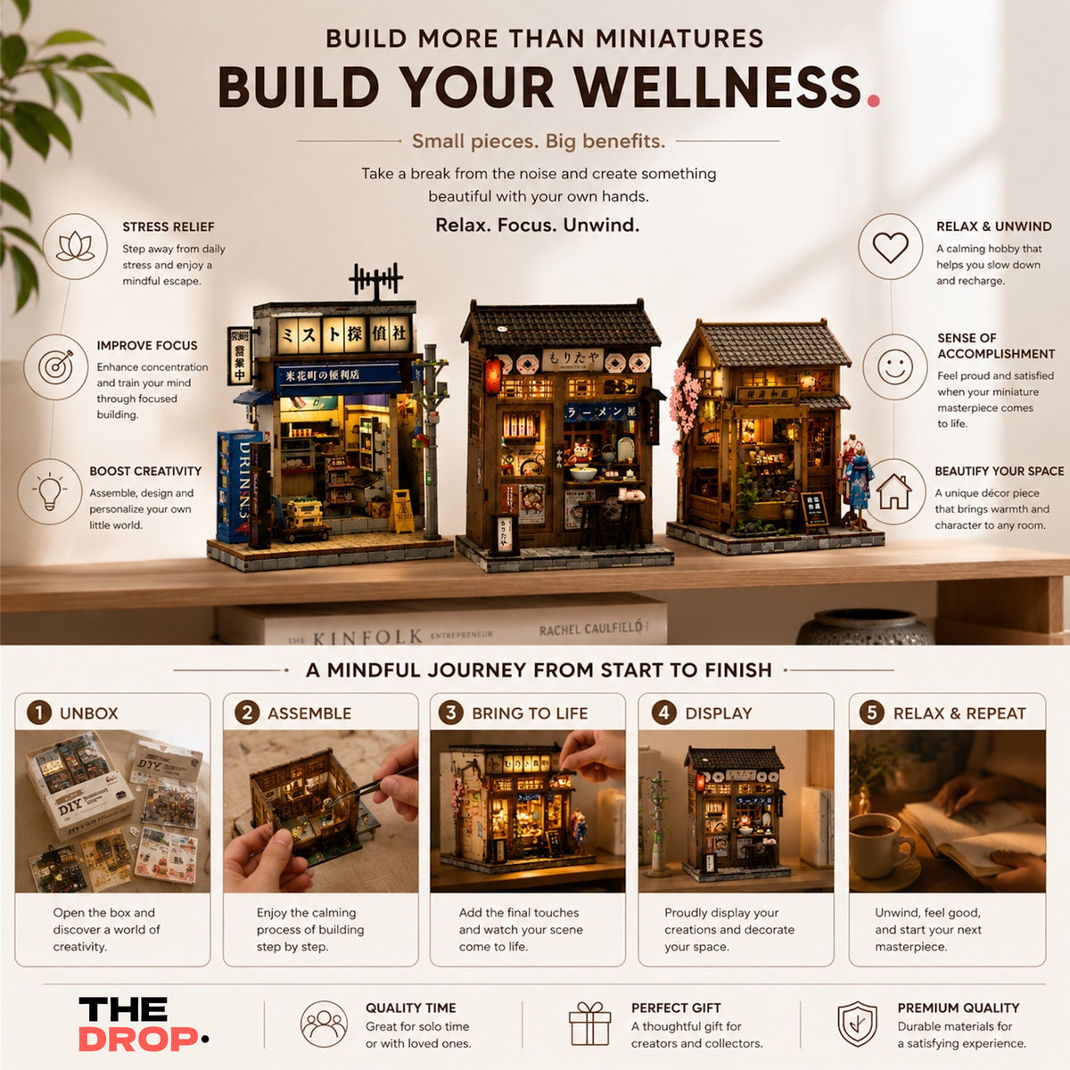 CuteBee Dopamine Building Sets | Japanese City Walk