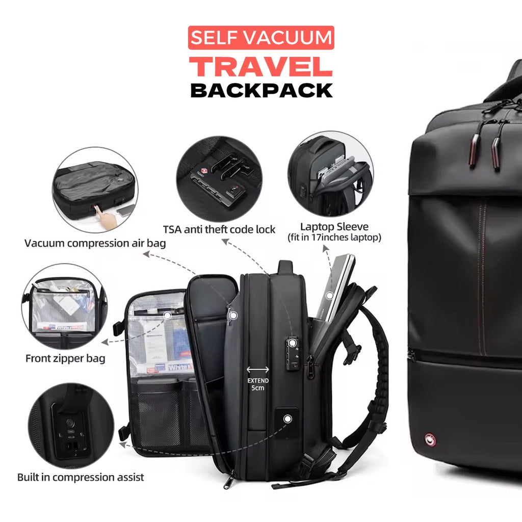 Self Vacuum Travel Backpack